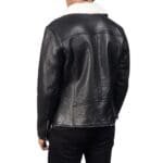 ALBERTO SHEARLING LEATHER JACKET