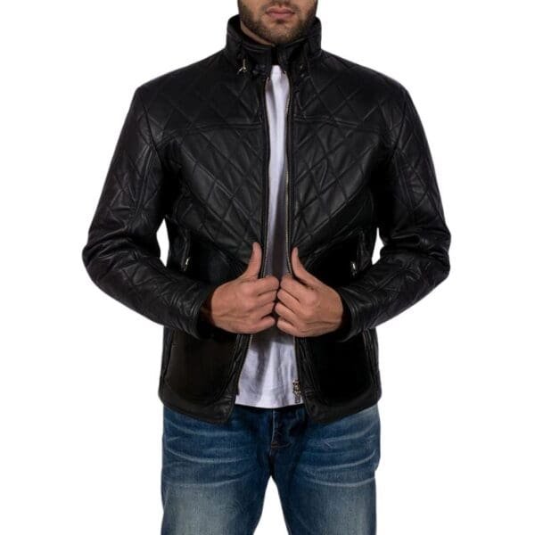 EQUILIBRIUM BLACK LEATHER JACKET