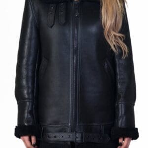 Women’s Long Sheepskin B-3 Jacket