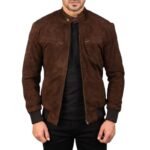 SVEN LEATHER BOMBER JACKET
