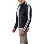 HANK BLACK LEATHER BIKER JACKET