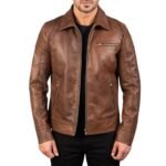 LAVENDARD LEATHER BIKER JACKET