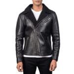 ALBERTO SHEARLING LEATHER JACKET