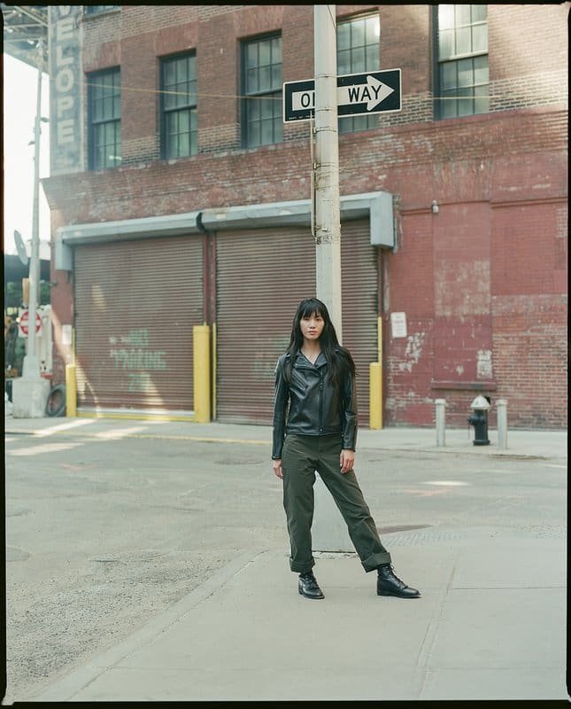 Women's Cowhide Moto Jacket - Image 9