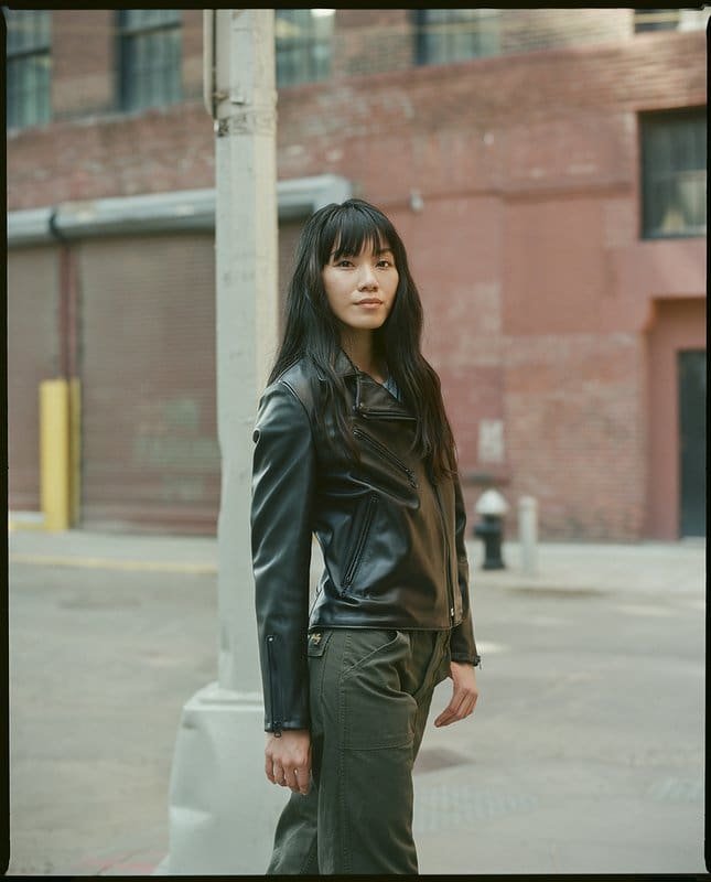 Women's Cowhide Moto Jacket - Image 8