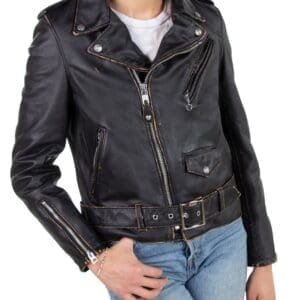 Women’s Hand Vintaged Cowhide Perfecto Jacket