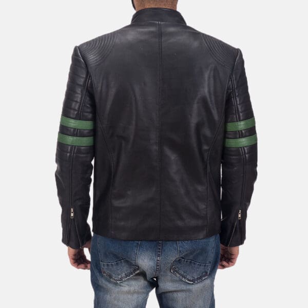 Night Trooper Leather Jacket - Image 2
