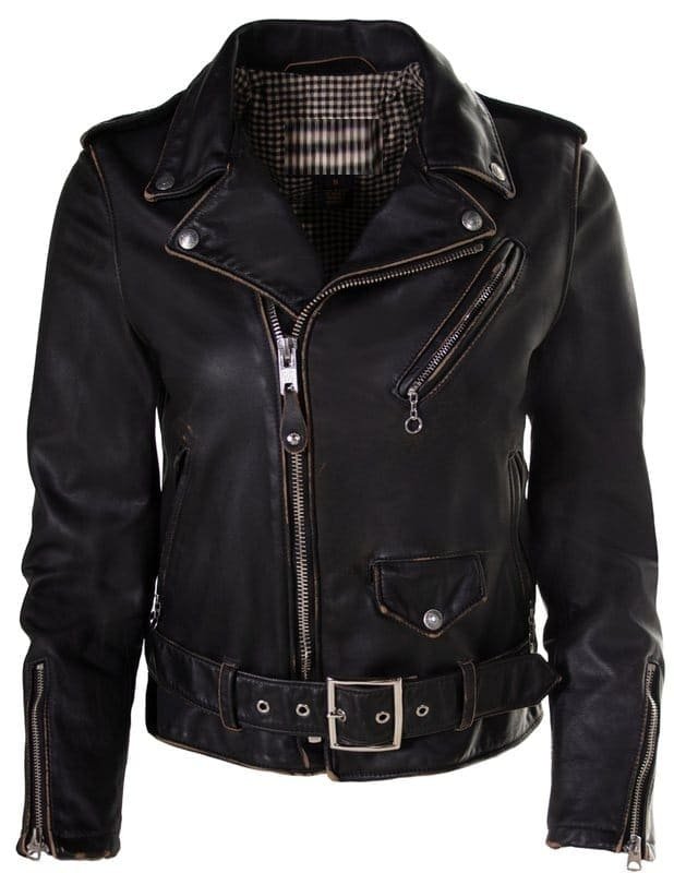Women's Hand Vintaged Cowhide Perfecto Jacket - Image 10