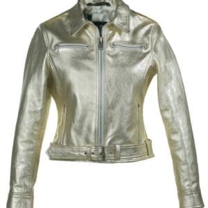 Women’s Metallic Lightweight Cowhide Jacket