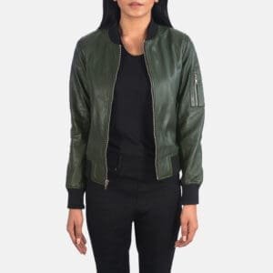 Ava Ma-1 Leather Bomber Jacket