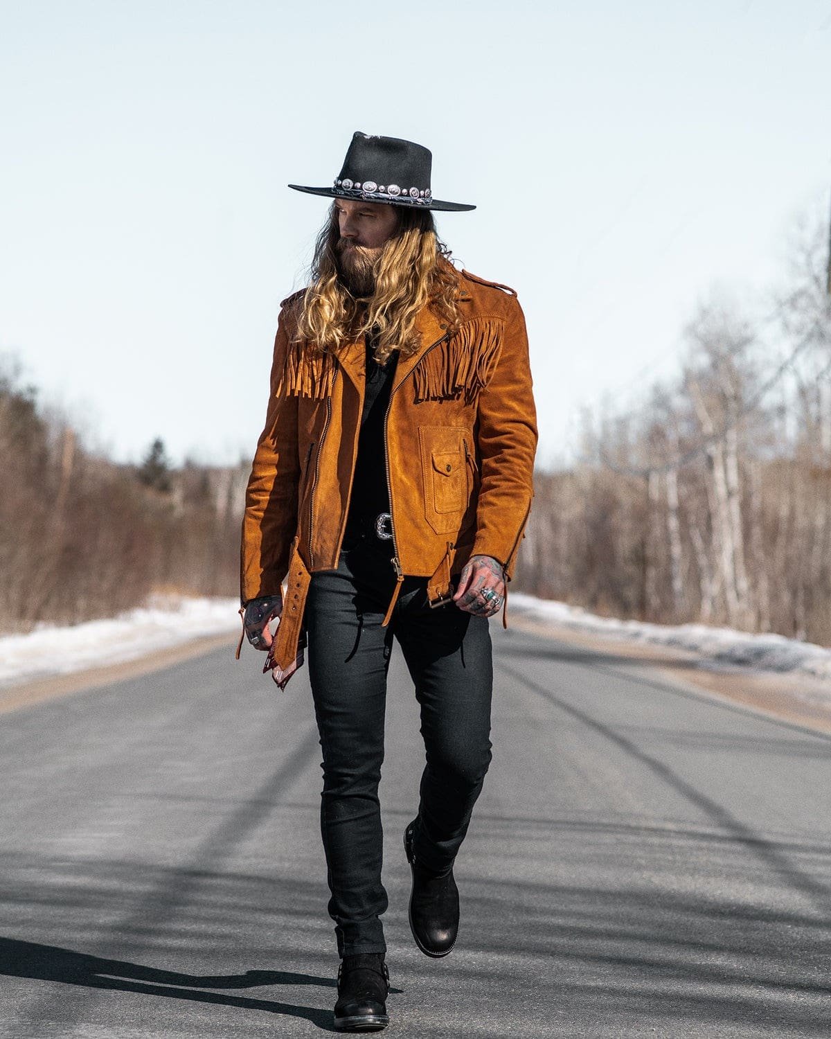 Brown Leather Jacket Women, Fringe Jacket, Suede Jacket women, Custom Jacket Co