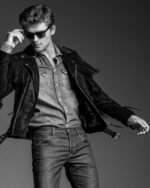 Brown Fringe Suede Leather Jacket Men, Custom Jacket Co