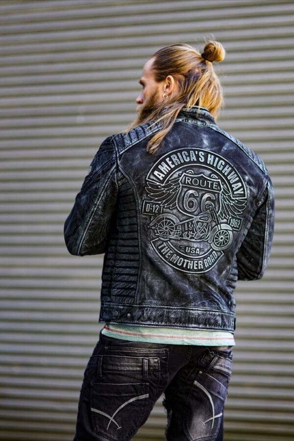 USA Leather Jacket by Custom Jacket Co