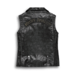 Women's Swingarm Leather Biker Vest