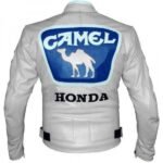 Men's Honda Racing Motorcycle Biker Genuine Leather Jacket