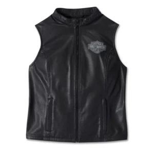WOMEN’S FACTORY PERFORATED LEATHER VEST