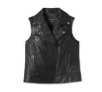 Harley Davidson Women's 120th Anniversary Leather Vest Motorcycle Leather Vest