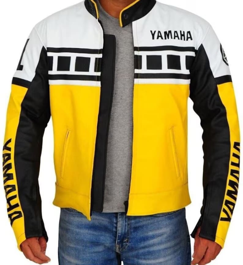 Yamaha Motorcycle Yellow Biker Jacket