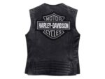 Cafe Racer Black Harley Davidson Genuine Leather HD Vest