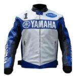 Yamaha Champion motorcycle Leather Jacket for Men's
