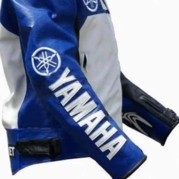 Yamaha Champion motorcycle Leather Jacket for Men's