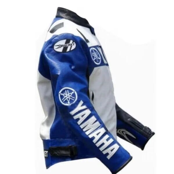 Yamaha Champion motorcycle Leather Jacket for Men's