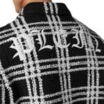 PHILIPP PLEIN ALPACA WOOL BOMBER GOTHIC PLEIN JACKET