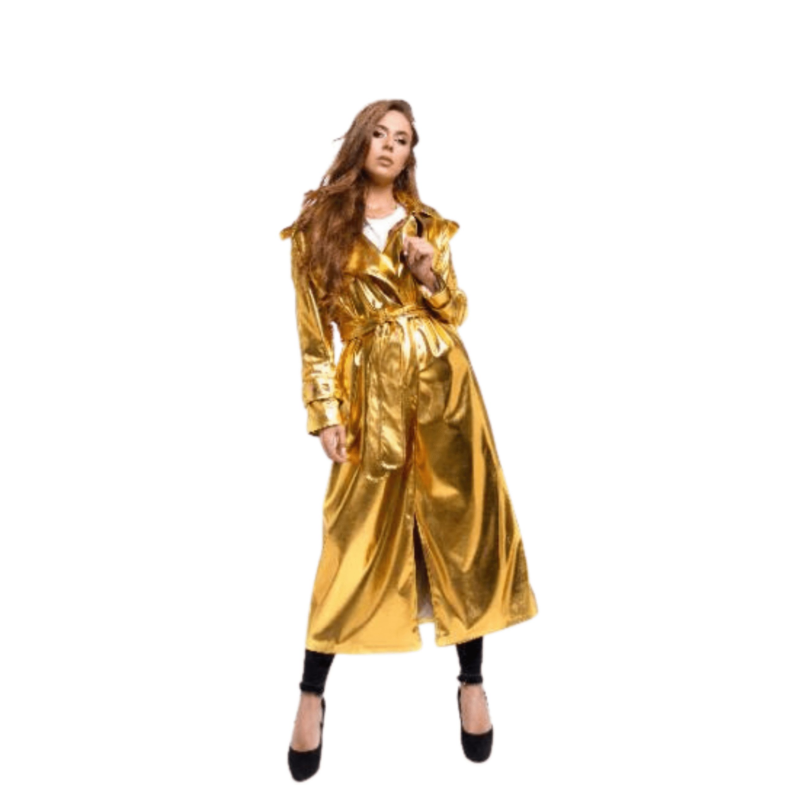 Gold Leather Coat Women 1 Gold Leather Jacket