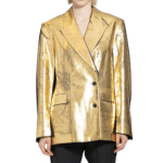 Gold Leather Jacket