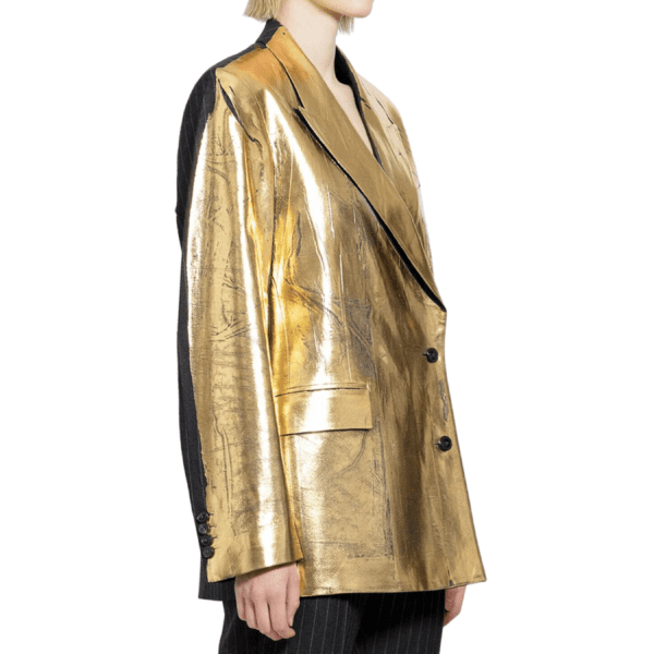 Gold Leather Jacket