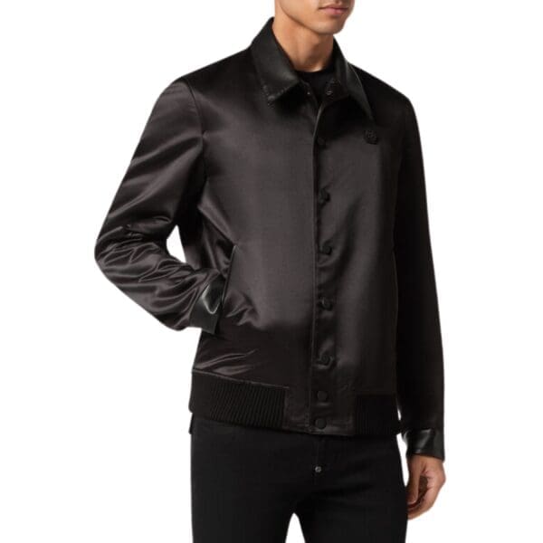 PHILIPP PLEIN WOOL BOMBER DOG