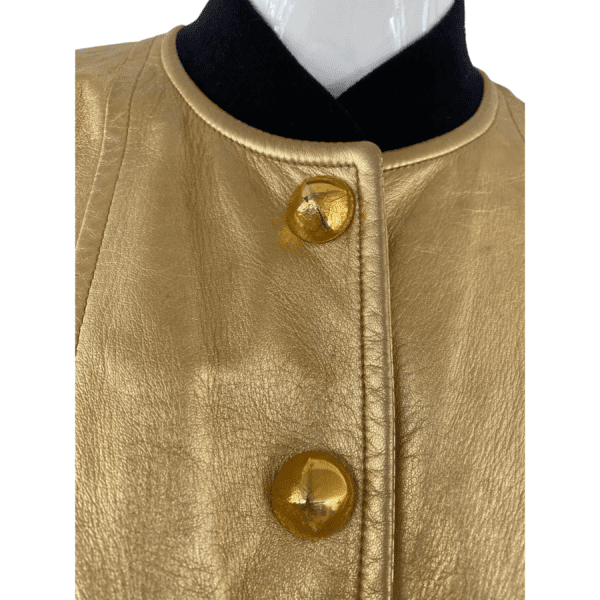 Gold Women Leather Jacket - Womens Jacket- Designer Jacket - Racing Jacket - Biker Jacket - Handmade Jacket - Italian Leather - Gift for her