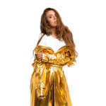 Gold Leather Jacket
