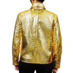 Gold Leather Coat