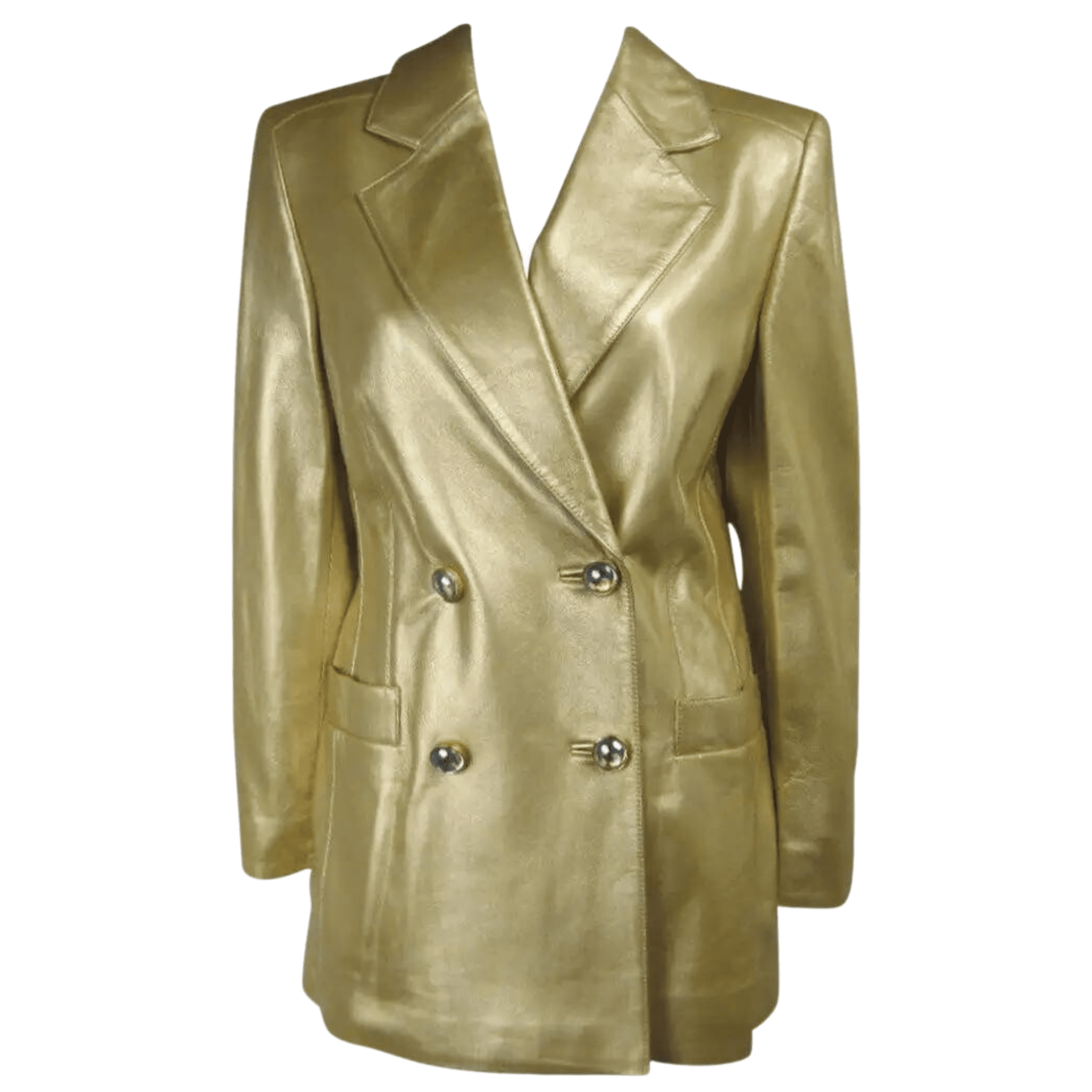 Gold Leather Jacket