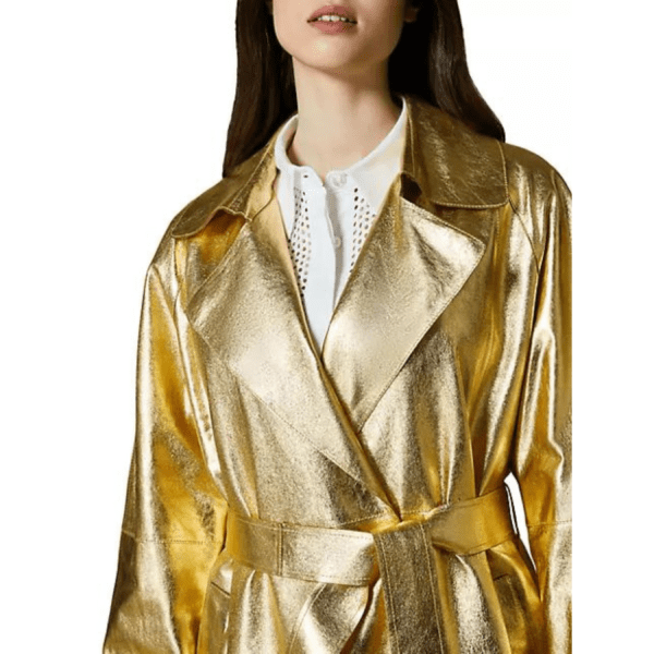 Gold Leather Jacket