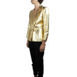 Gold Leather Jacket