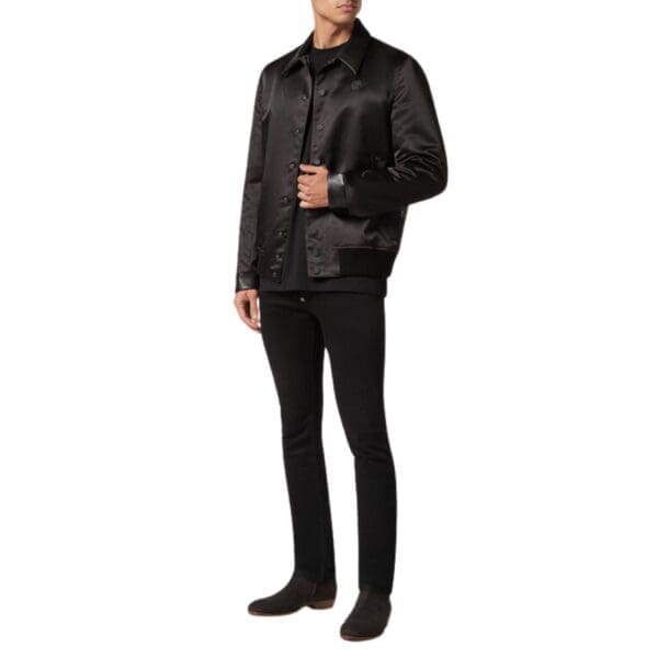 PHILIPP PLEIN WOOL BOMBER DOG