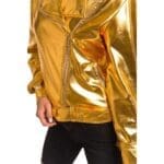 Gold Leather Jacket Women