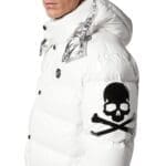 PHILIPP PLEIN NYLON PUFFER JACKET SKULL&BONES