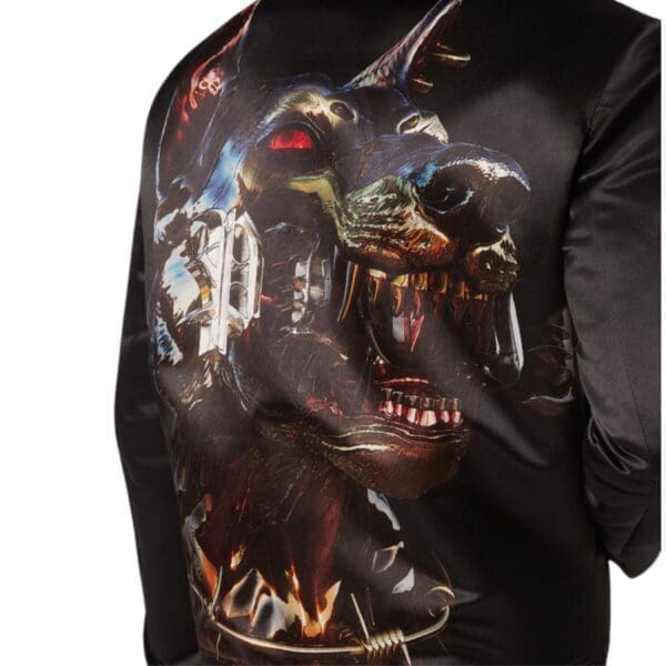 PHILIPP PLEIN WOOL BOMBER DOG