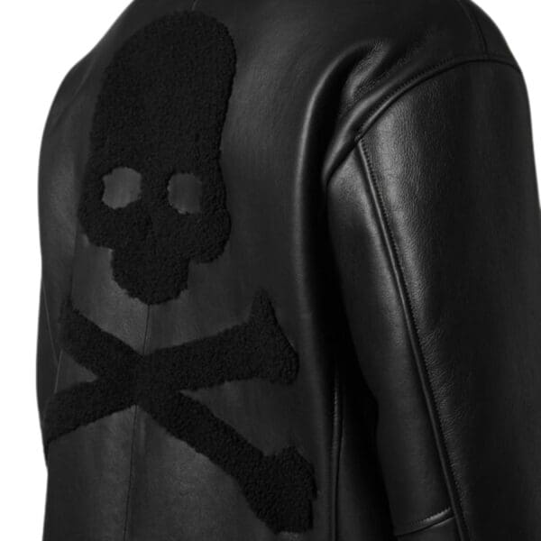 PHILIPP PLEIN SHEARLING JACKET SKULL&BONES