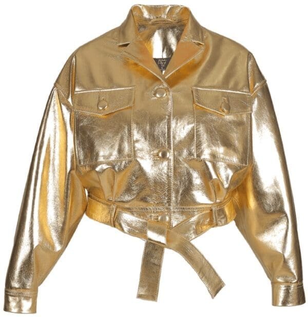 Gold Leather Jacket
