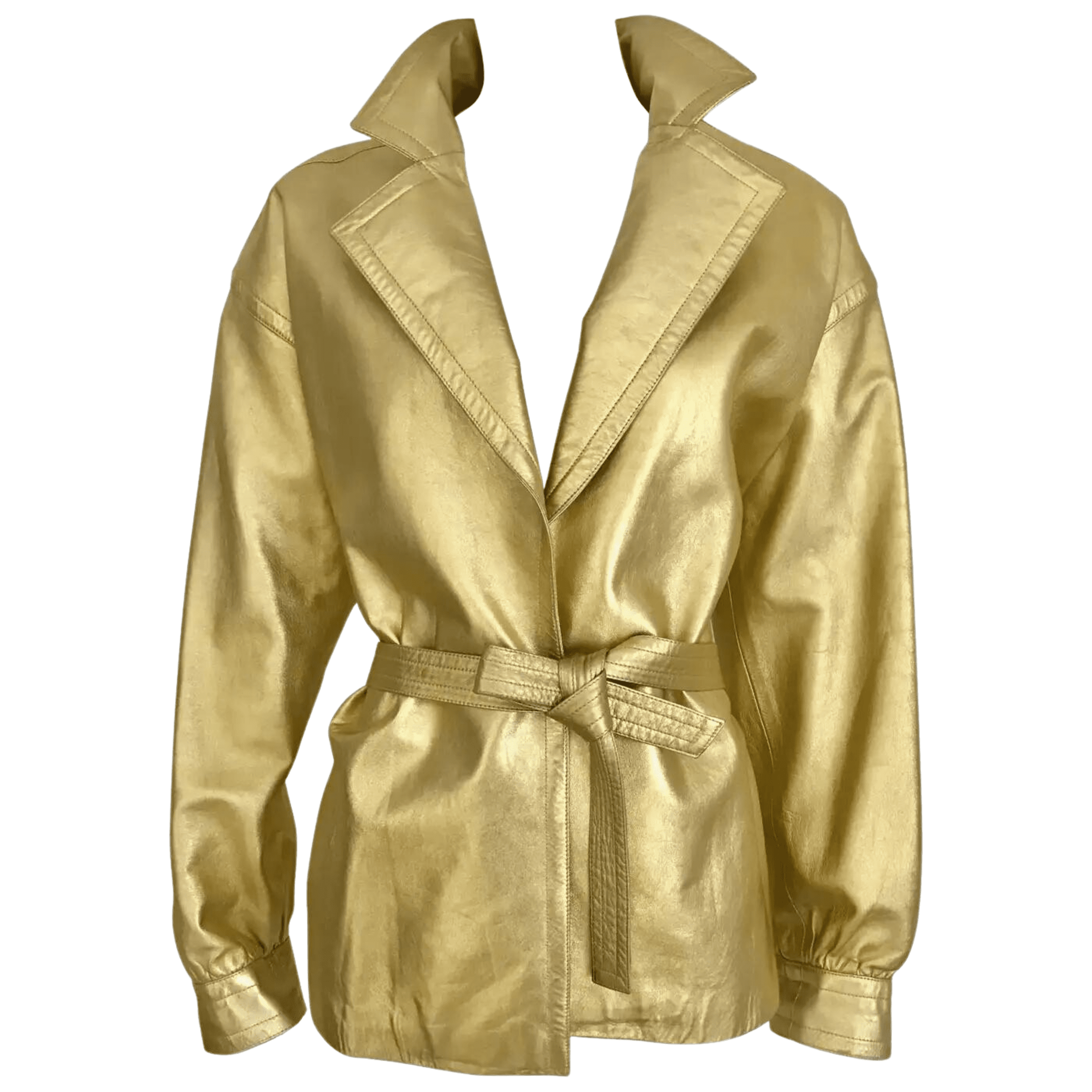 Gold Leather Jacket