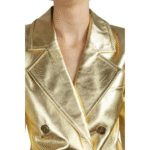 Gold Leather Jacket
