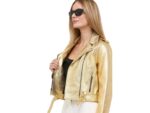 Gold Leather Jacket