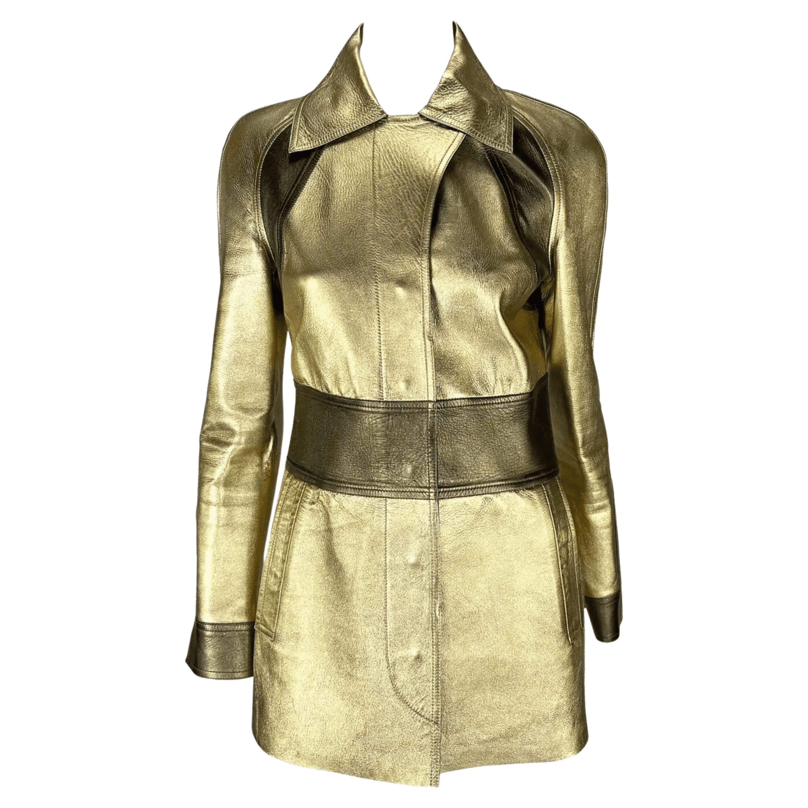 Gold Leather Jacket