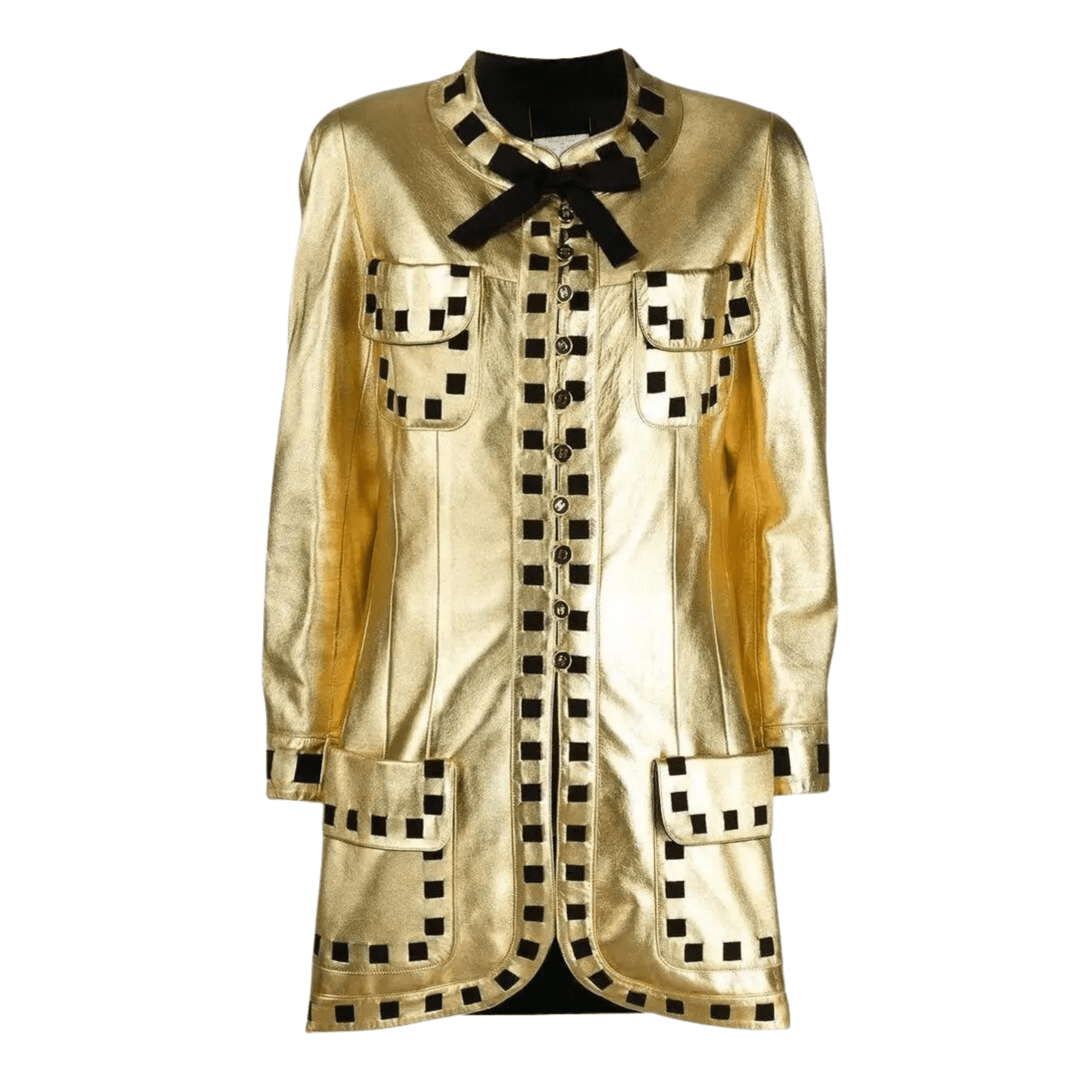 Gold Leather Jacket