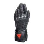 The Dainese Carbon 4 long motorcycle gloves are certified gloves that guarantee the highest levels of protection due to their use of technical materials inspired by competitive riding, such as their goatskin construction and ergonomic carbon knuckle protectors. An example of Dainese’s highest safety standards, they are equipped with DCP system to protect the little finger, a reinforced sleeve, and finger seams placed on the inside for maximum resistance and comfort.