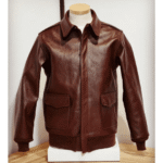 Men Rusty Browm Leather Jacket